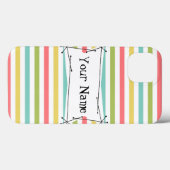Dazzle Stripe Classic Name iPad verticaal Case-Mate iPhone Case (Achterkant (horizontaal))