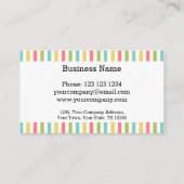 Dazzle Stripe Classic visitekaartje wit (Achterkant)