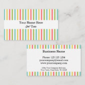 Dazzle Stripe Classic visitekaartje wit (Voorkant / Achterkant)