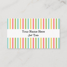 Dazzle Stripe Classic visitekaartje wit