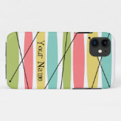 Dazzle Stripe 'Naam' iPhone hoesje (Achterkant (horizontaal))