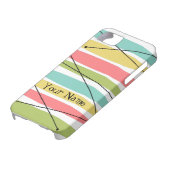 Dazzle Stripe 'Naam' iPhone hoesje (Onderkant)
