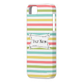 Dazzle Stripe Naam Klassieke iPhone hoesje vertica (Achterkant Links)