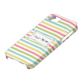 Dazzle Stripe Naam Klassieke iPhone hoesje vertica (Onderkant)