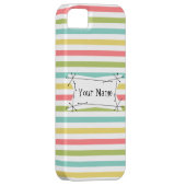 Dazzle Stripe Naam Klassieke iPhone hoesje vertica (Back/Rechts)