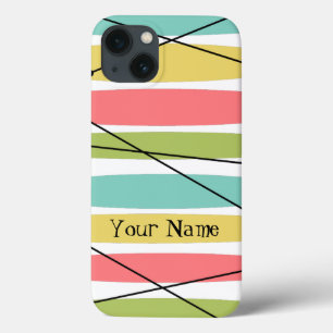 Dazzle Stripe 'Name' iPad Mini hoesje