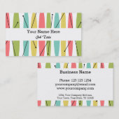 Dazzle Stripe visitekaartje wit (Voorkant / Achterkant)