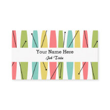 Dazzle Stripe visitekaartje wit