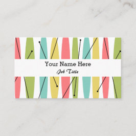 Dazzle Stripe visitekaartje wit