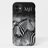 Dazzle van Zebra Monogram Case-Mate iPhone Case (Achterkant)