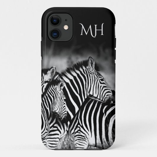 Dazzle van Zebra Monogram Case-Mate iPhone Case (Achterkant)