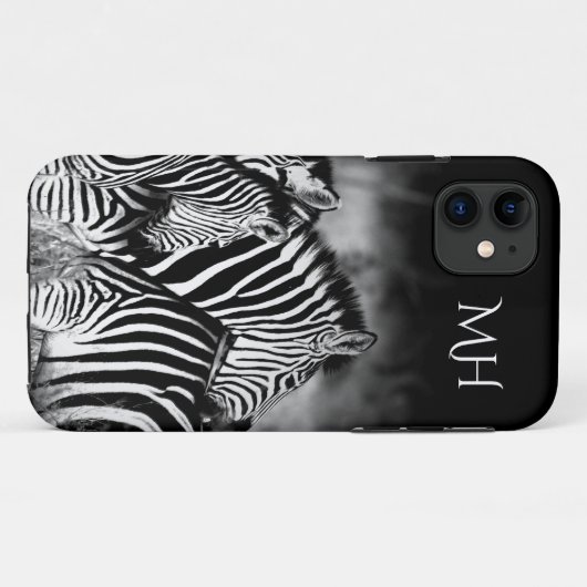 Dazzle van Zebra Monogram Case-Mate iPhone Case (Achterkant (horizontaal))