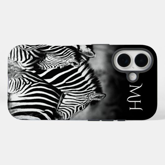 Dazzle van Zebra Monogram Case-Mate iPhone Case (Achterkant (horizontaal))