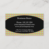 Dazzle visitekaartje ovaal zwart (Achterkant)