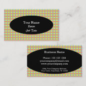 Dazzle visitekaartje ovaal zwart (Voorkant / Achterkant)