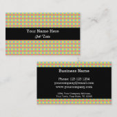 Dazzle visitekaartje zwart controleren (Voorkant / Achterkant)