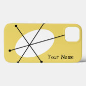 Dazzle Yellow "Jouw naam" iPad-draagtas Case-Mate iPhone Case (Achterkant (horizontaal))