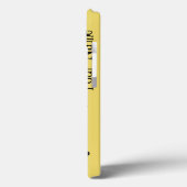 Dazzle Yellow "Jouw naam" iPad-draagtas Case-Mate iPhone Case (Achterkant / Links)