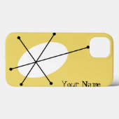 Dazzle Yellow 'Jouw naam' iPad Mini hoesje (Achterkant (horizontaal))