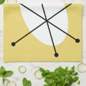 Dazzle Yellow keukenhanddoek (Gevouwen)