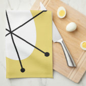 Dazzle Yellow keukenhanddoek (Quarter Fold)