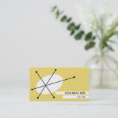 Dazzle Yellow visitekaartje white back (Staand voorkant)