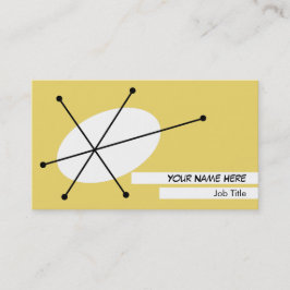 Dazzle Yellow visitekaartje white back