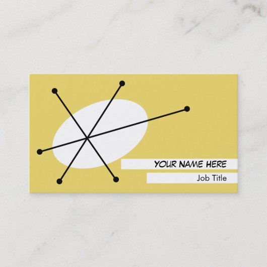 Dazzle Yellow visitekaartje white back (Voorkant)
