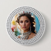 Dazzled Dreams Pageant Button Fotopin (Voorkant)