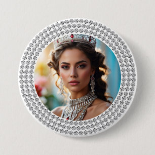 Dazzled Dreams Pageant Button Fotopin