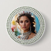Dazzled Dreams Pageant Button Photo Pin (Voorkant)