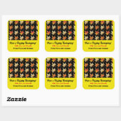 Dazzling Autumn Crisp Whimsical Vierkante Sticker (Vel)