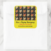 Dazzling Autumn Crisp Whimsical Vierkante Sticker (Tas)