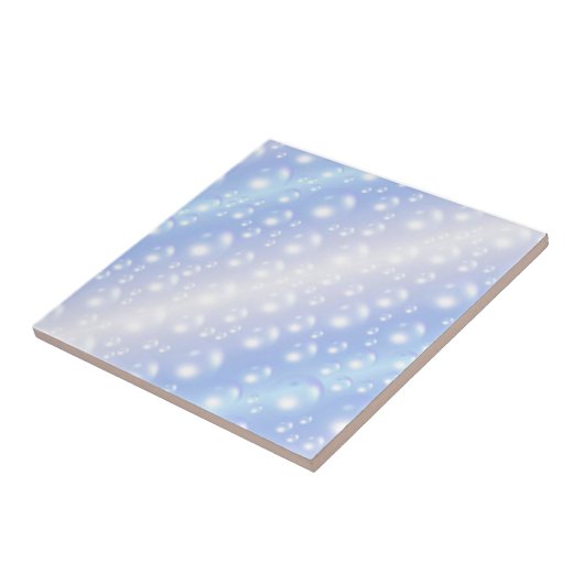 Dazzling Blue Bubble Ceramic Tegel Tegeltje (Zijkant)