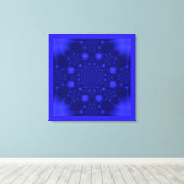 Dazzling Blue Canvas Afdruk (Insitu (Houten vloer))