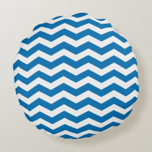 Dazzling Blue Chevron Pattern Kussens