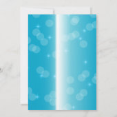 Dazzling Blue Edelsteen Sweet 16 Celebration Kaart (Achterkant)