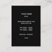 Dazzling Blue Geometric Pattern Visitekaartje (Achterkant)