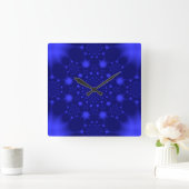 Dazzling Blue Vierkante Klok (Huis)