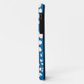 Dazzling Blue & White Leopard Print iPhone 5 Hoesj Case-Mate iPhone Case (Achterkant/links)