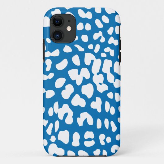 Dazzling Blue & White Leopard Print iPhone 5 Hoesj Case-Mate iPhone Case (Achterkant)