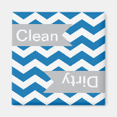 Dazzling Chevron Clean - Dirty Dishwasher Magnets Magneet (Voorkant)