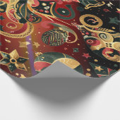 Dazzling Christmas Motifs Cadeaupapier (Hoek)