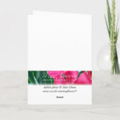 Dazzling Dahlia Flower Bedankkaart (Achterkant)