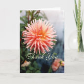 Dazzling Dahlia Flower Bedankkaart (Voorkant)