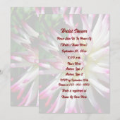 Dazzling Dahlia Flower Bridal Shower  Kaart (Voorkant / Achterkant)