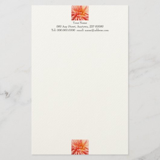 Dazzling Dahlia Flower Briefpapier (Voorkant)