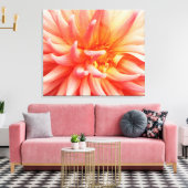 Dazzling Dahlia Flower Canvas Afdruk (Insitu (Woonkamer))