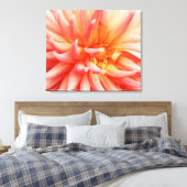 Dazzling Dahlia Flower Canvas Afdruk (Insitu (Slaapkamer))