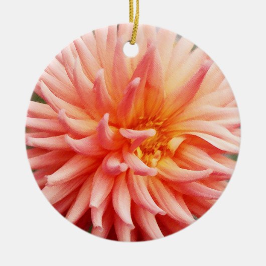 Dazzling Dahlia Flower Keramisch Ornament (Voorkant)